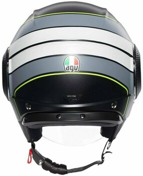 Helmet AGV Orbyt Brera Matt-Black/Grey/Yellow Fluo L Helmet - 4
