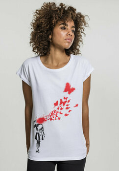 T-shirt Banksy Butterfly White M T-shirt - 2