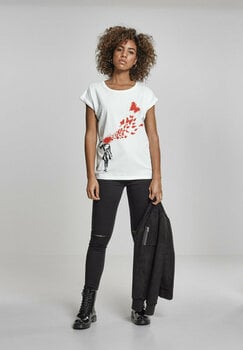Tricou Banksy Tricou Butterfly White L - 6
