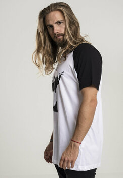 Tricou Banksy Tricou Raglan White-Black M - 4