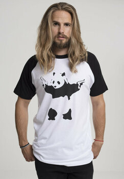 T-shirt Banksy Raglan White-Black L T-shirt - 3