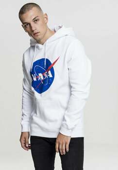 Felpa con cappuccio NASA Felpa con cappuccio Logo White M - 2