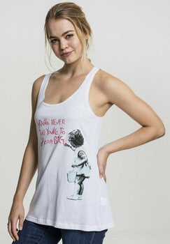 T-Shirt Banksy T-Shirt Girl Dream Damen White XL - 5