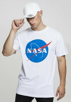 Skjorta NASA Skjorta Logo Herr White XS - 2