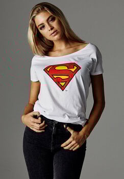 T-shirt Superman Blanc S T-shirt de film - 6