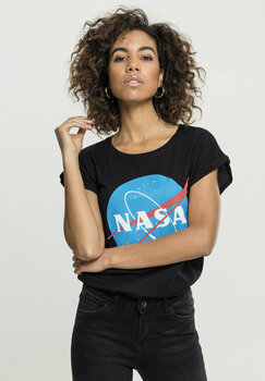 Camiseta de manga corta NASA Camiseta de manga corta Insignia Mujer Black XL - 3