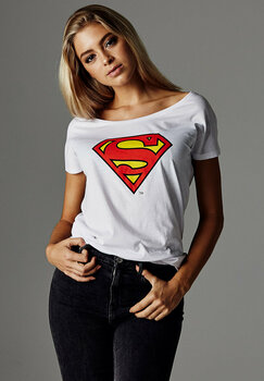 T-shirt Superman Logo White XL T-shirt - 6