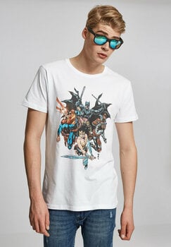 T-Shirt Justice League T-Shirt Crew Unisex White XS - 6