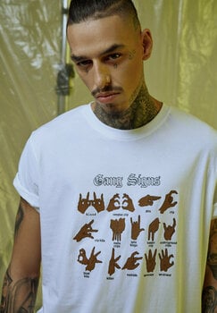 T-Shirt Mister Tee T-Shirt Gang Signs Herren White M - 6