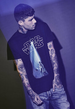 T-Shirt Star Wars T-Shirt Laser Schwarz L - 6