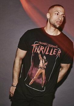 T-Shirt Michael Jackson T-Shirt Thriller Video Male Black L - 6