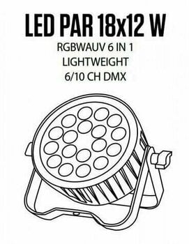 Светлинен ефект Fractal Lights PAR LED 18 x 12 W - 2