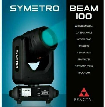 Cabeça móvel Fractal Lights Symetro 100 Beam Cabeça móvel - 6