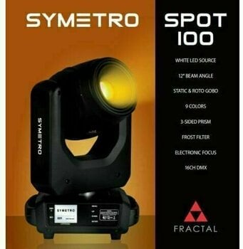 Cabeça móvel Fractal Lights Symetro 100 Spot Cabeça móvel - 7