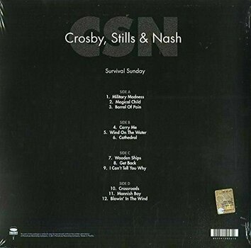 Vinyl Record Crosby, Stills & Nash - Survival Sunday 1980 Live Benefit Bc (2 LP) - 2