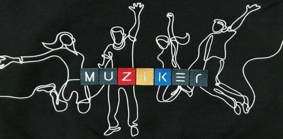 Mikina Muziker Mikina Time To Play Black XL - 2
