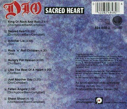 Vinyl Record Dio - Sacred Heart (2 LP) - 2