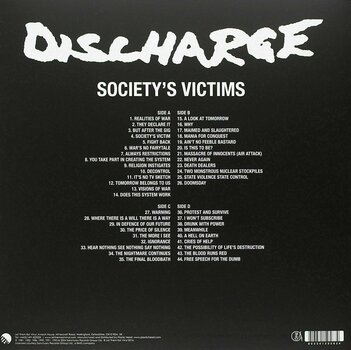 Vinylskiva Discharge - Society'S Victims Vol. 1 (2 LP) - 2