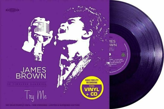 Disco de vinilo James Brown - Try Me (Purple Vinyl) (LP + CD) - 2