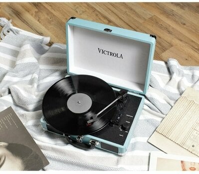 Hordozható lemezjátszó Victrola VSC 550BT Turquoise - 3