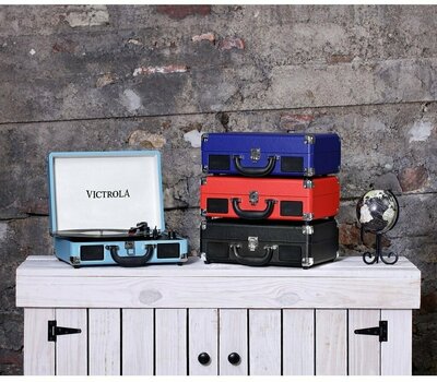 Prenosni gramofon Victrola VSC 550BT Turquoise - 4