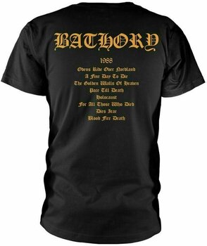 T-Shirt Bathory T-Shirt Blood Fire Male Black 2XL - 2
