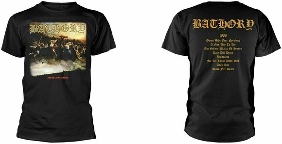 T-Shirt Bathory T-Shirt Blood Fire Herren Black 2XL - 3