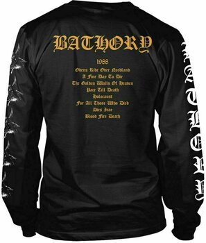 Shirt Bathory Shirt Blood Fire Death 2 Heren Black S - 2