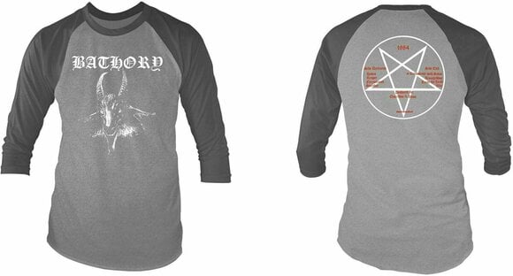 T-shirt Bathory Goat 3/4 Sleeve Baseball Tee L - 3