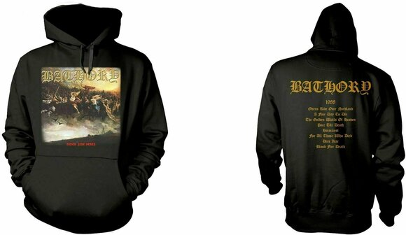Hættetrøje Bathory Hættetrøje Blood Fire Death Black S - 3