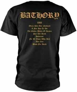 T-Shirt Bathory T-Shirt Blood Fire Male Black S - 2
