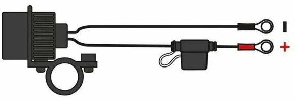 USB/12V-aansluiting voor motorfiets Oxford 12V STD Accessory Plug Socket and 1.2m 10amp USB/12V-aansluiting voor motorfiets - 2