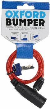 Motorcycle Lock Oxford Bumper Cable Red Motorcycle Lock - 2