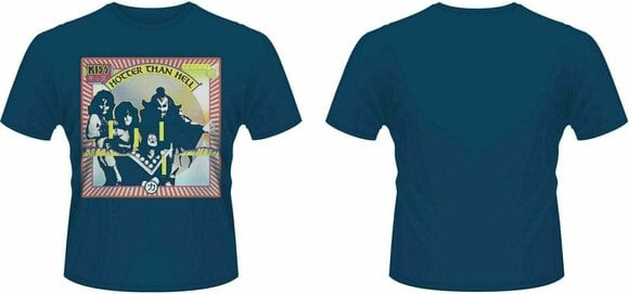 T-shirt Kiss Hotter Than Hell Blue 2XL T-shirt - 2