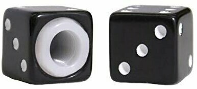 Motorcycle Other Equipment Oxford Luck Dice Valve Caps Black - 2