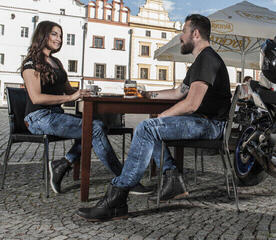 Calças de ganga para motociclismo Trilobite 1665 Micas Urban Blue - 3