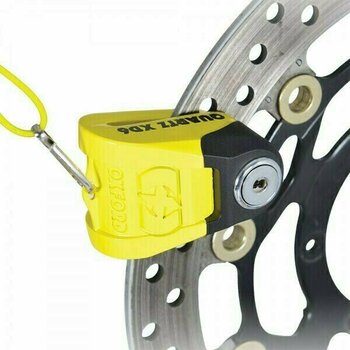 Cadeado para motociclos Oxford Quartz Alarm XD6 Yellow-Preto Cadeado para motociclos - 2
