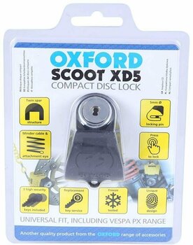 Moto serratura Oxford Scoot XD5 Arancione-Nero Moto serratura - 3