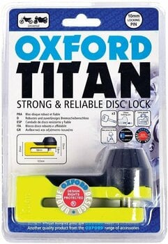 Cadeado para motociclos Oxford Titan Disc-Lock Yellow Cadeado para motociclos - 3
