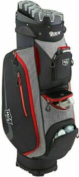 Borsa da golf Cart Bag Wilson Staff iLock III Black/Grey/Red Borsa da golf Cart Bag - 2