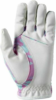 Gloves Wilson Staff Fit-All Junior Golf Glove White/Pink Camo Left Hand for Right Handed Golfers - 2
