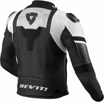 Leather Jacket Rev'it! Hyperspeed Air Black/White 50 Leather Jacket - 2
