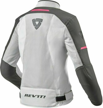 Textilná bunda Rev'it! Airwave 3 Silver/Pink 36 Textilná bunda - 2