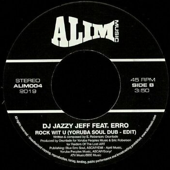 Vinyl Record DJ Jazzy Jeff - Rock Wit U (feat. Erro) (7" Vinyl) - 2