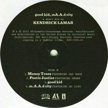 Vinyl Record Kendrick Lamar - Good Kid, M.A.A.D City (2 LP) - 3