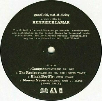 Disco de vinil Kendrick Lamar - Good Kid, M.A.A.D City (2 LP) - 5