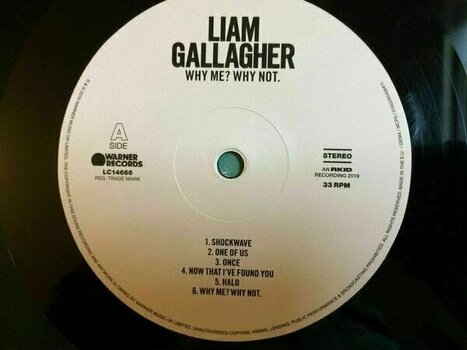 Vinyl Record Liam Gallagher Why Me? Why Not. (LP) - 2