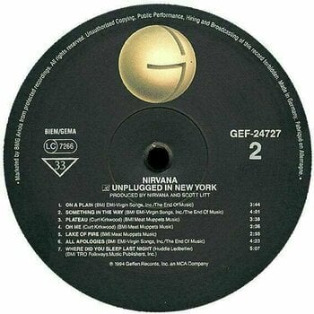 Vinyl Record Nirvana - Unplugged In New York (LP) - 3