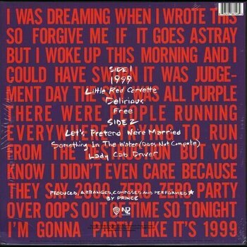 Disco de vinilo Prince - 1999 (LP) - 2