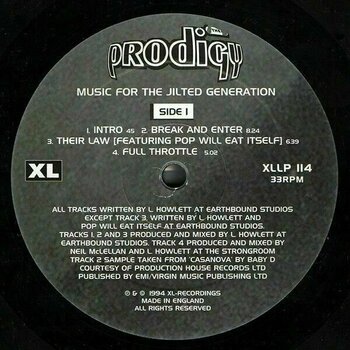 Vinyl Record The Prodigy - Music For The Jilted Generation (2 LP) - 2